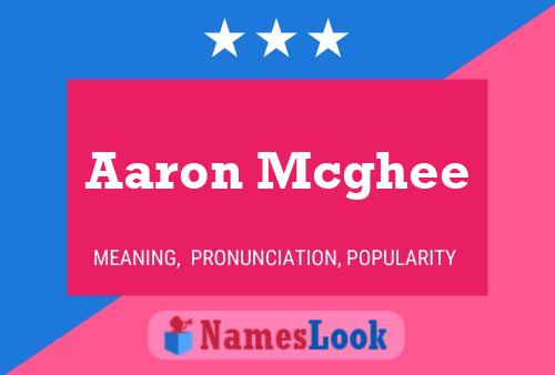 ملصق اسم Aaron Mcghee