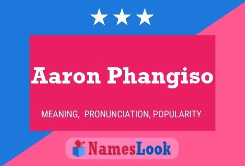 ملصق اسم Aaron Phangiso