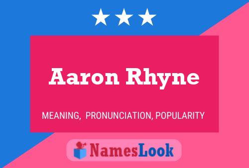 ملصق اسم Aaron Rhyne