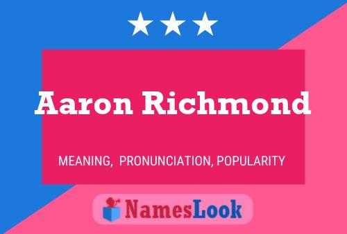 ملصق اسم Aaron Richmond