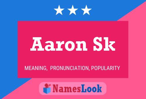 ملصق اسم Aaron Sk