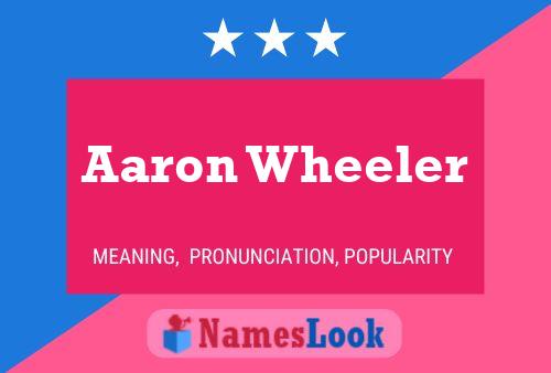 ملصق اسم Aaron Wheeler