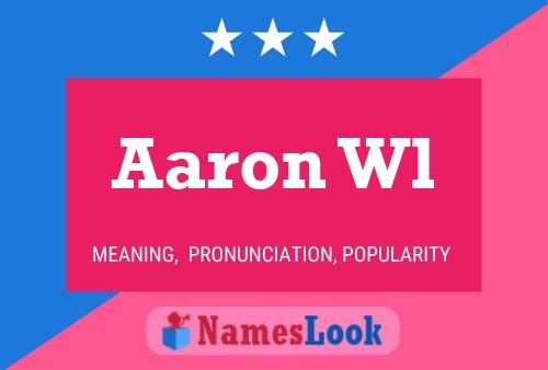 ملصق اسم Aaron Wl