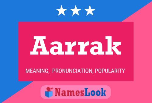 ملصق اسم Aarrak