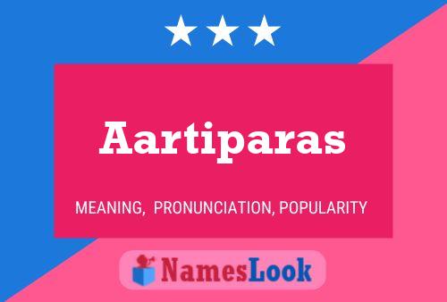 ملصق اسم Aartiparas