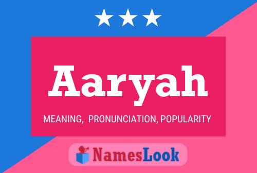 ملصق اسم Aaryah