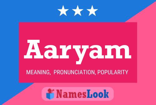 ملصق اسم Aaryam