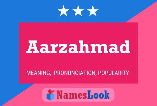 ملصق اسم Aarzahmad