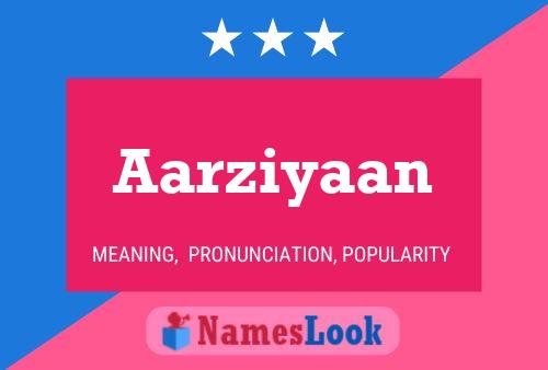 ملصق اسم Aarziyaan