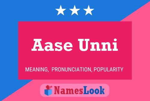 ملصق اسم Aase Unni