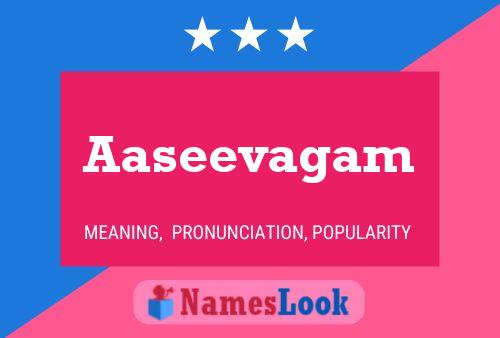 ملصق اسم Aaseevagam