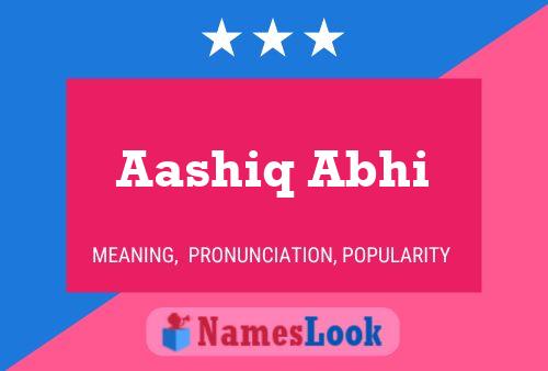 ملصق اسم Aashiq Abhi