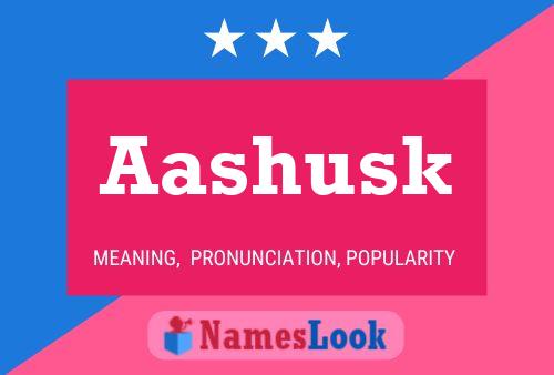 ملصق اسم Aashusk