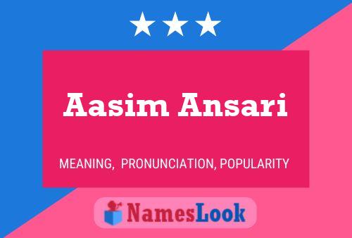 ملصق اسم Aasim Ansari