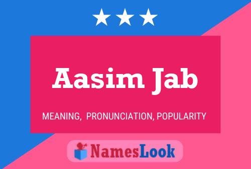 ملصق اسم Aasim Jab