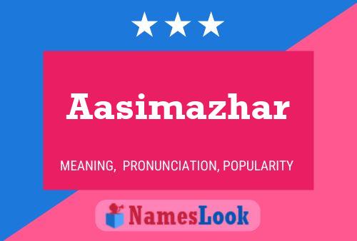 ملصق اسم Aasimazhar