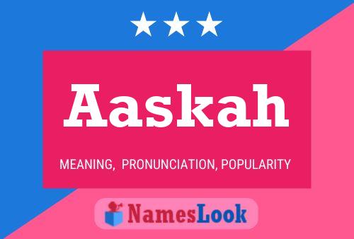 ملصق اسم Aaskah