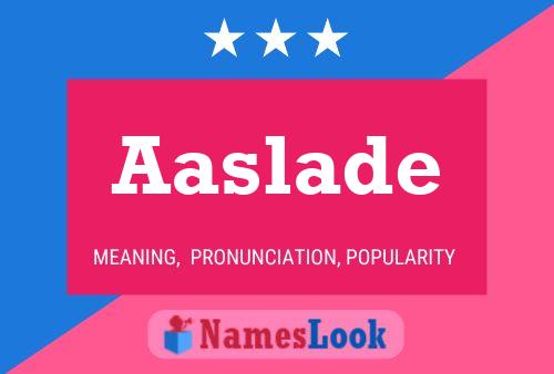 ملصق اسم Aaslade