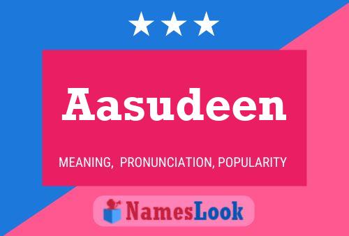 ملصق اسم Aasudeen