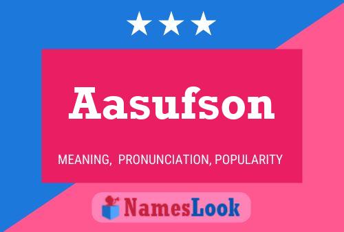 ملصق اسم Aasufson