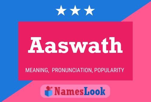 ملصق اسم Aaswath