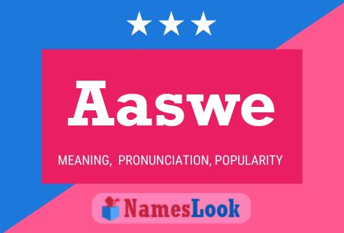 ملصق اسم Aaswe