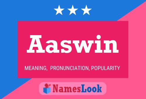 ملصق اسم Aaswin