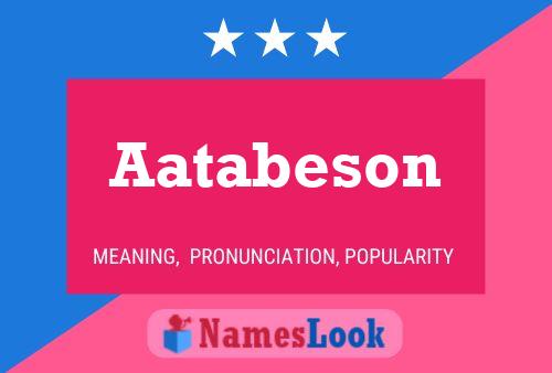 ملصق اسم Aatabeson