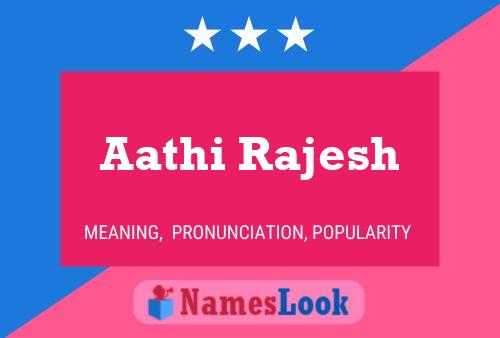 ملصق اسم Aathi Rajesh