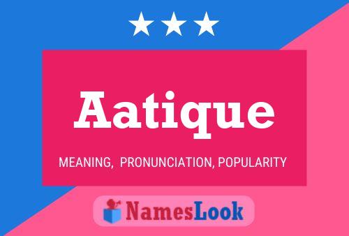 ملصق اسم Aatique