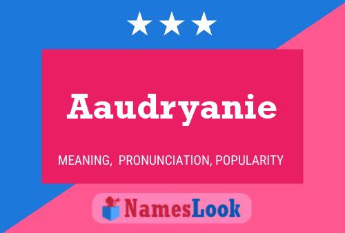 ملصق اسم Aaudryanie