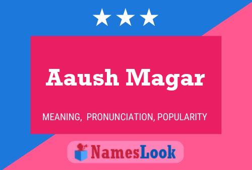 ملصق اسم Aaush Magar