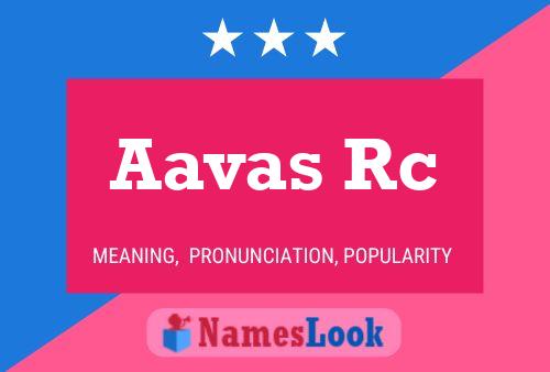 ملصق اسم Aavas Rc