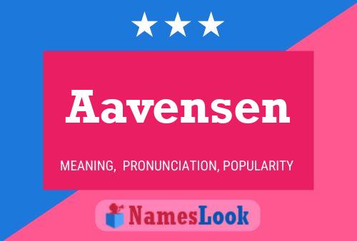 ملصق اسم Aavensen