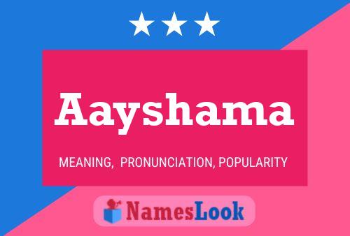 ملصق اسم Aayshama