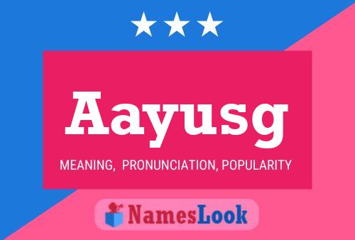 ملصق اسم Aayusg