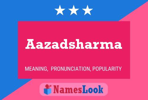 ملصق اسم Aazadsharma