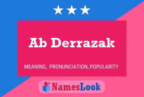 ملصق اسم Ab Derrazak