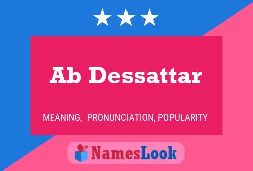 ملصق اسم Ab Dessattar