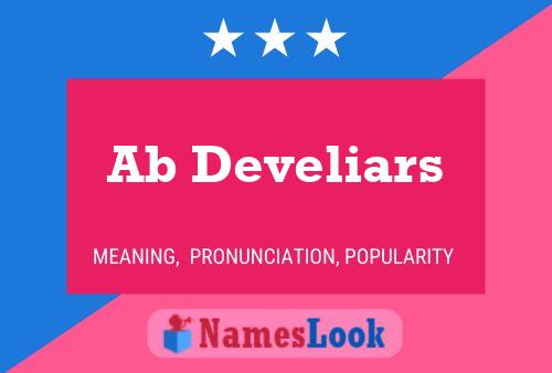 ملصق اسم Ab Develiars