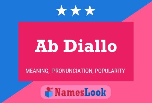 ملصق اسم Ab Diallo