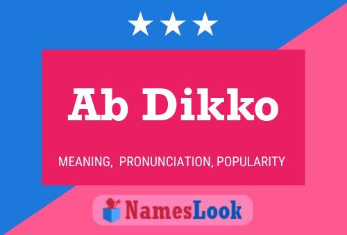 ملصق اسم Ab Dikko