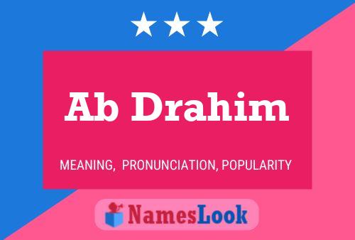 ملصق اسم Ab Drahim