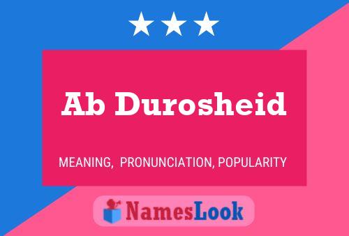 ملصق اسم Ab Durosheid