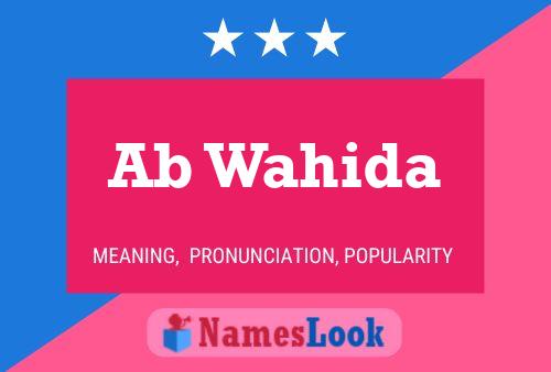 ملصق اسم Ab Wahida