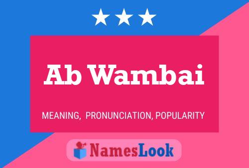 ملصق اسم Ab Wambai