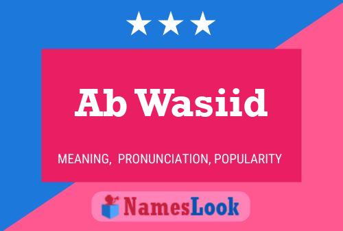 ملصق اسم Ab Wasiid