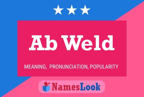 ملصق اسم Ab Weld