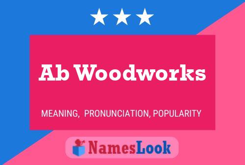 ملصق اسم Ab Woodworks