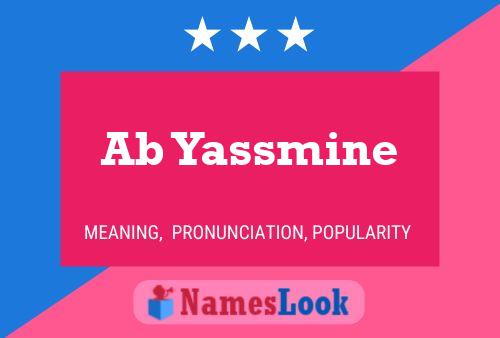 ملصق اسم Ab Yassmine